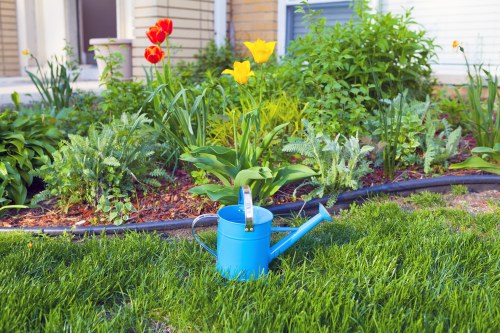 Comprehensive garden clearance services being performed